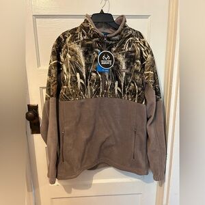 Columbia Camouflage and Brown Fleece Jacket